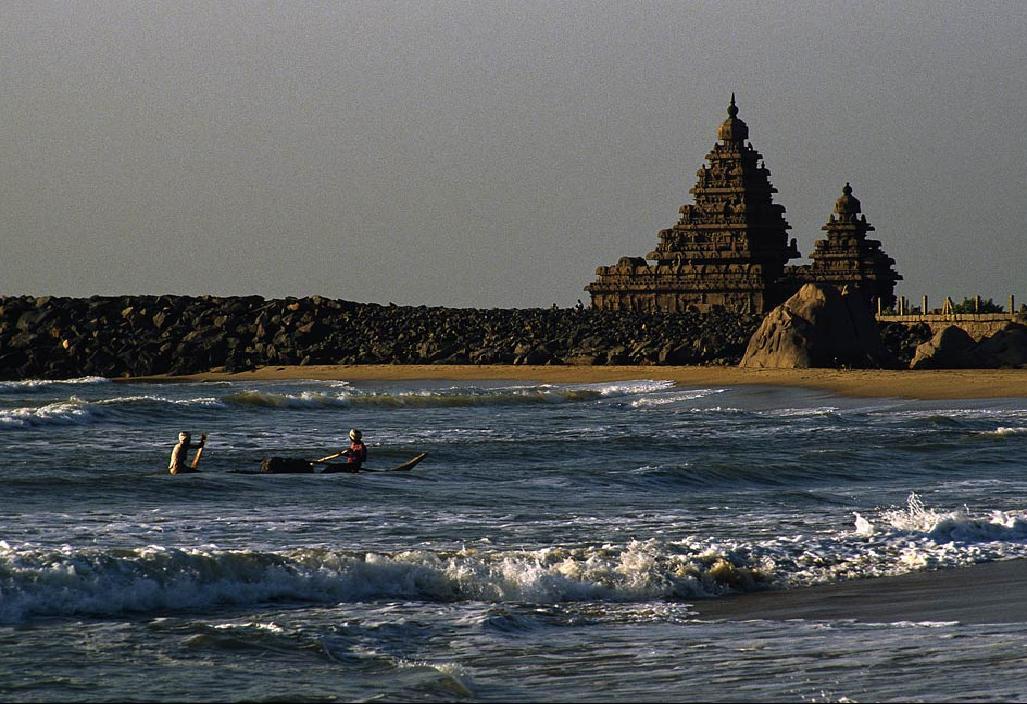 Shore temple on coast