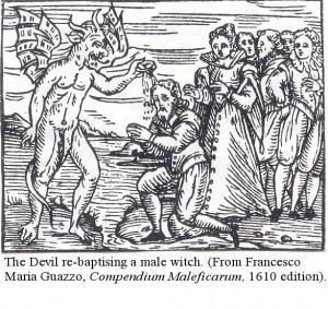 devil re-baptizing a male witch