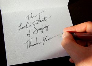 the lost art of saying thank you quote